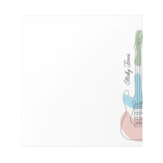 Sticky Tunes | Notizblock | Gelassen Musiksprache (Vorderseite)