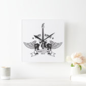 Sticky Tunes | Wanduhr | Rock Style Edition (Zuhause)