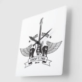 Sticky Tunes | Wanduhr | Rock Style Edition (Winkel)