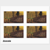 Sticky Visitenkarte Grimshaw Stapleton Park Rechteckiger Aufkleber (Blatt)