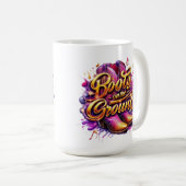 Stiefel am Boden: Aquarellstiefel Kaffeetasse (VorderseiteRechts)