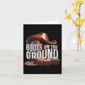 Stiefel am Boden, Cowgirl Linedance, Boot Cowbo Karte (Gelbe Blume)