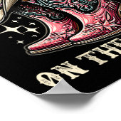 Stiefel am Boden, Cowgirl Linedance, Boot Cowbo Poster (Ecke)
