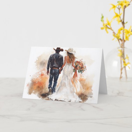 Stiefel am Boden, für immer gebunden Karte (Gelbe Blume)