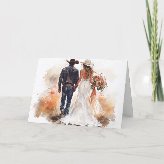 Stiefel am Boden, für immer gebunden Karte (Vorderseite)