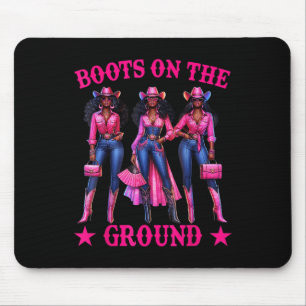 Stiefel Am Boden Stiefel Cowboy Western Cowgirl Li Mousepad