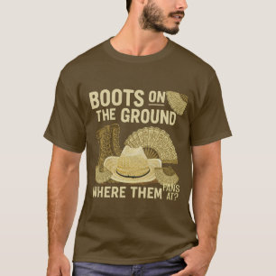 Stiefel am Boden T-Shirt