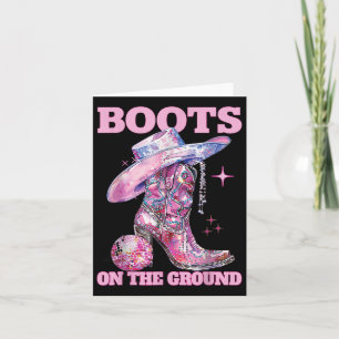 Stiefel auf dem Boden Boot Cowboy Western Cowgirl  Karte