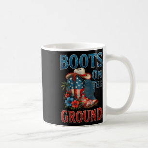 Stiefel auf dem Boden Cowgirl 4. Juli alle amerika Kaffeetasse