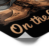 Stiefel auf dem Boden Cowgirl Line Tanz Frauen Män Poster (Ecke)