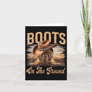 Stiefel auf dem Boden schwarze Cowgirl Melanin Fra Karte