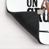 Stiefel auf dem Boden schwarze Cowgirl Melanin Fra Mousepad (Ecke)