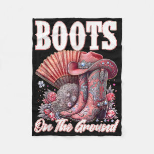 Stiefel auf dem Bodner Cowboy Western Cowgirl Ich Fleecedecke