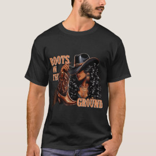 Stiefel auf dem Bodner Cowboy Western Cowgirl T-Shirt