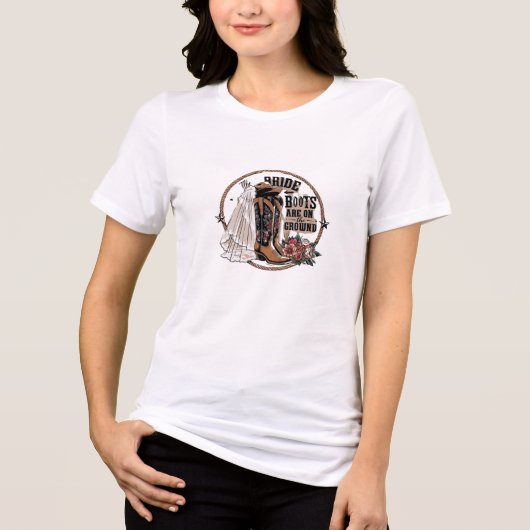 Stiefel auf dem T - Shirt (Vorderseite)