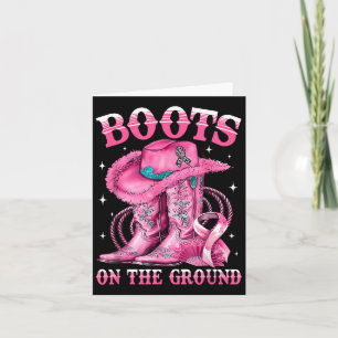 Stiefel auf dem Western Cowgirl Brustkrebs am Bode Karte