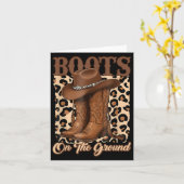 Stiefel auf den Cowboy-Hut-Rodeo-Boots Karte (Gelbe Blume)