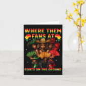 Stiefel auf der Erde Junetzehnte Cowgirl, wo sie Karte (Gelbe Blume)