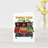 Stiefel auf der Erde Junetzehnte Cowgirl, wo sie Karte (Gelbe Blume)