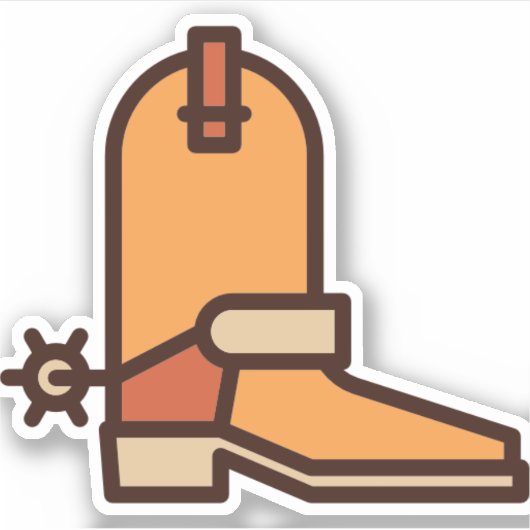 Stiefel Aufkleber (Vorderseite)