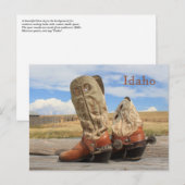 Stiefel aus Idaho Postkarte (Vorne/Hinten)