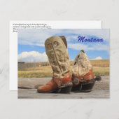 Stiefel aus Montana Postkarte (Vorne/Hinten)
