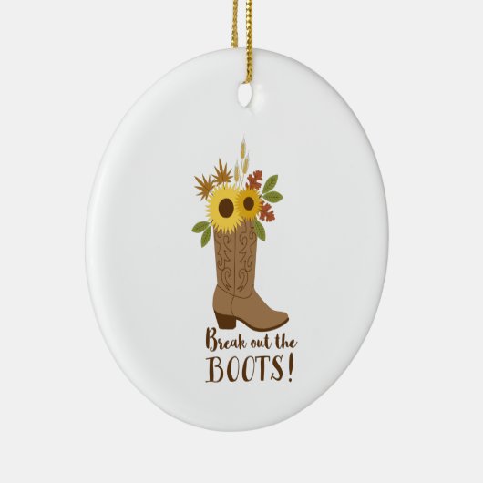 Stiefel ausbrechen keramik ornament (Rechts)