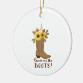 Stiefel ausbrechen keramik ornament (Links)