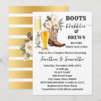 Stiefel Blasen und Bier Winterhochzeitsdusche