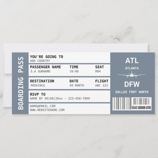 Stiefel blubbly bachelorette Boarding Passend Texa Einladung (Rückseite)