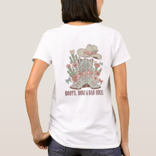 Stiefel Bogen & Schlechte Ideen Cowgirl Coquette M T-Shirt