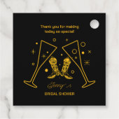 Stiefel & Brautparty Geschenkanhänger (Rückseite)