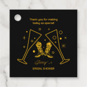 Stiefel & Brautparty Geschenkanhänger (Vorderseite)