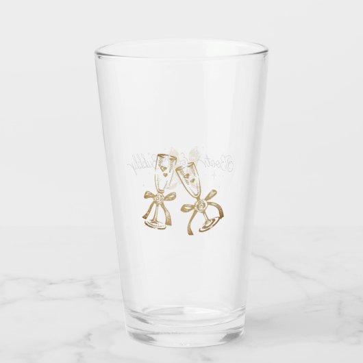 Stiefel & Brautparty Glas (Rückseite)