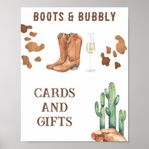 Stiefel & Brautparty Karten und Geschenke Poster
