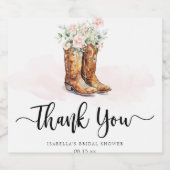 Stiefel & Brautparty Schaumweinetikett (Einzelnes Label)