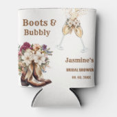 Stiefel & Bubbly Boho Western Brautparty Party Dosenkühler (Vorderseite)
