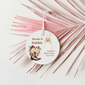 Stiefel & Bubbly Boho Western Brautparty Party Geschenkanhänger