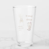 Stiefel & Bubbly Boho Western Brautparty Party Glas (Rückseite)