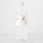 Stiefel & Bubbly Boho Western Brautparty Party Wasserflaschenetikett (Vorderseite)