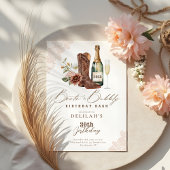 Stiefel & Bubbly Chic Cowgirl Wild Western Geburts Einladung