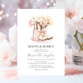 Stiefel & Bubbly Cowgirl Champagner BRAUTPARTY Einladung