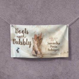 Stiefel & Bubbly Texas Bride in Boots Brautparty Banner