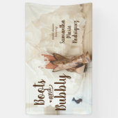 Stiefel & Bubbly Texas Bride in Boots Brautparty Banner (Vertikal)