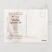 Stiefel & Bubbly Texas Bride in Boots Brautparty Postkarte (Rückseite)