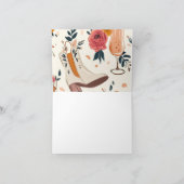 Stiefel & Bubbly Western Brautparty Dankeskarte (Innenseite)