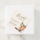 Stiefel & Bubbly Western Brautparty Geschenkanhänger (Beispiel)