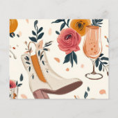 Stiefel & Bubbly Western Brautparty Rezept Card (Rückseite)