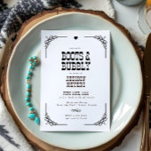 Stiefel & Bubbly Western Cowgirl Brautparty Einladung