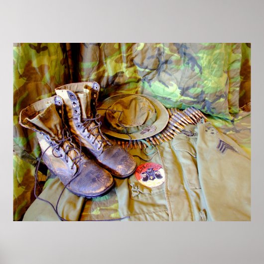 Stiefel, CIB, Sgt Streifen und Blue Ghost Poster (Vorne)